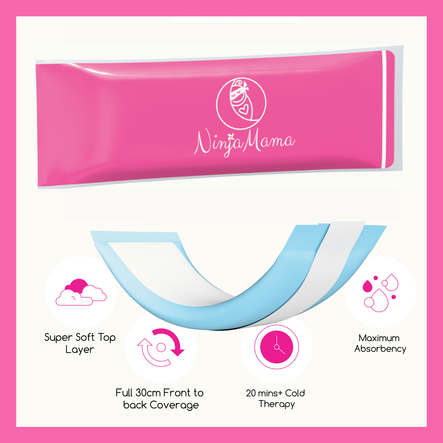 Ninja Mama - Ninja Mama Instant Perineal Ice Packs - Pack of 5
