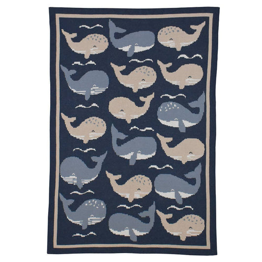 Living Textiles - Knitted Pram Blanket - Oceania