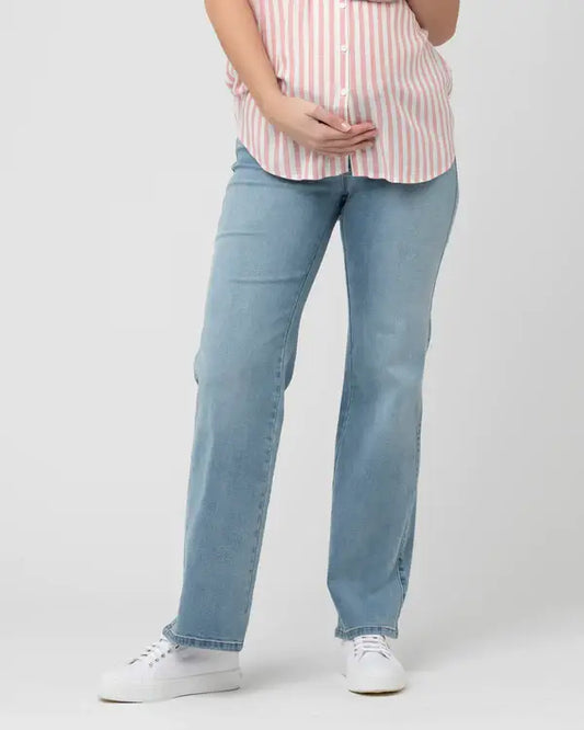 Ripe Maternity - Kyle Wide Leg Jean Light Blue