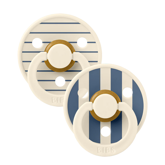 Bibs Dummies - Pin Ivory Steel Blue Mix