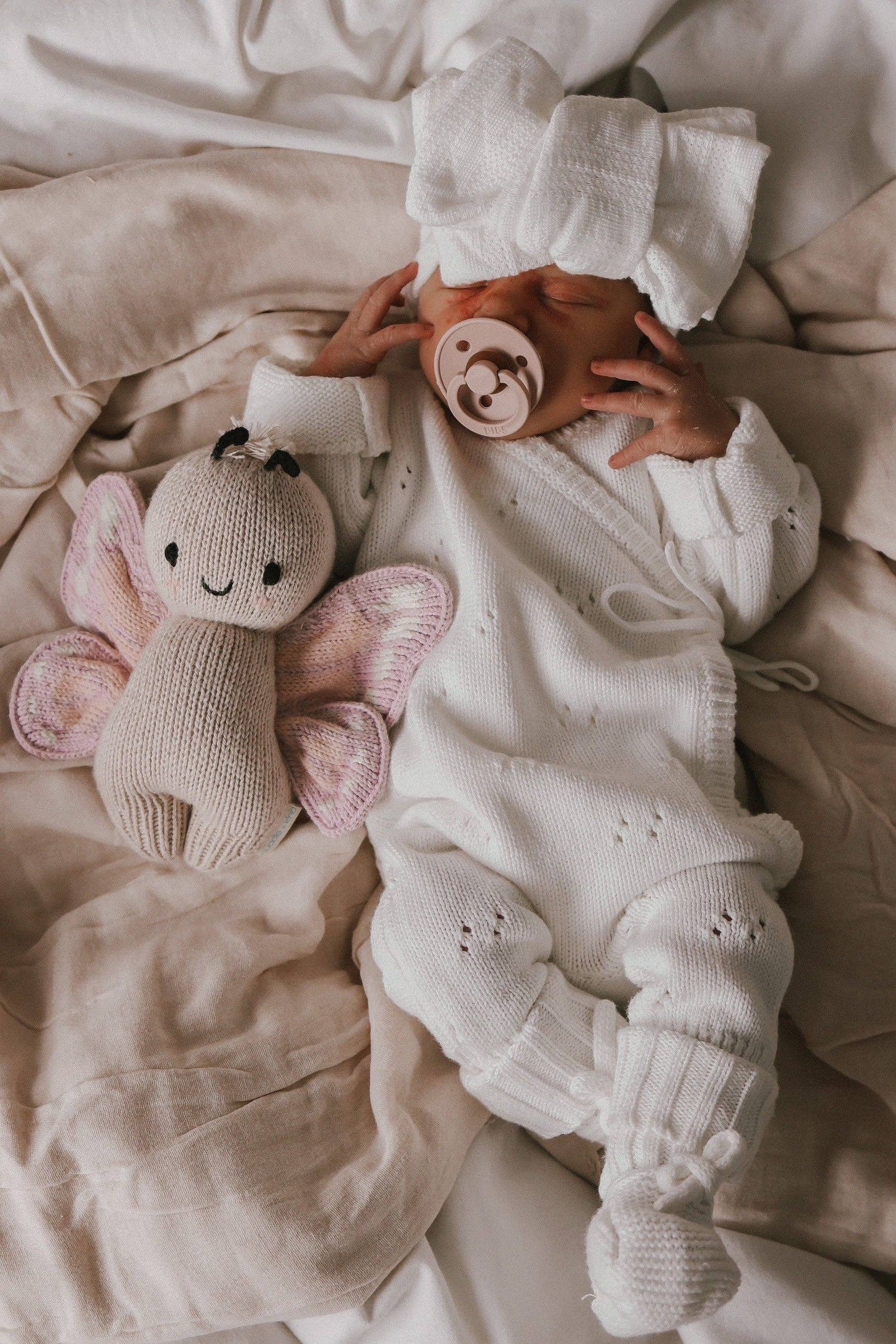 Petite + Co - POINTELLE ROMPER | MILK