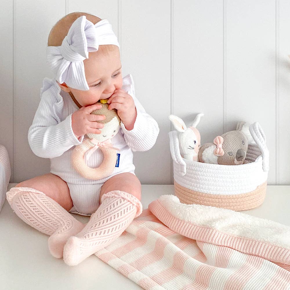 Living Textiles - Sophia the Ballerina Knitted Rattle