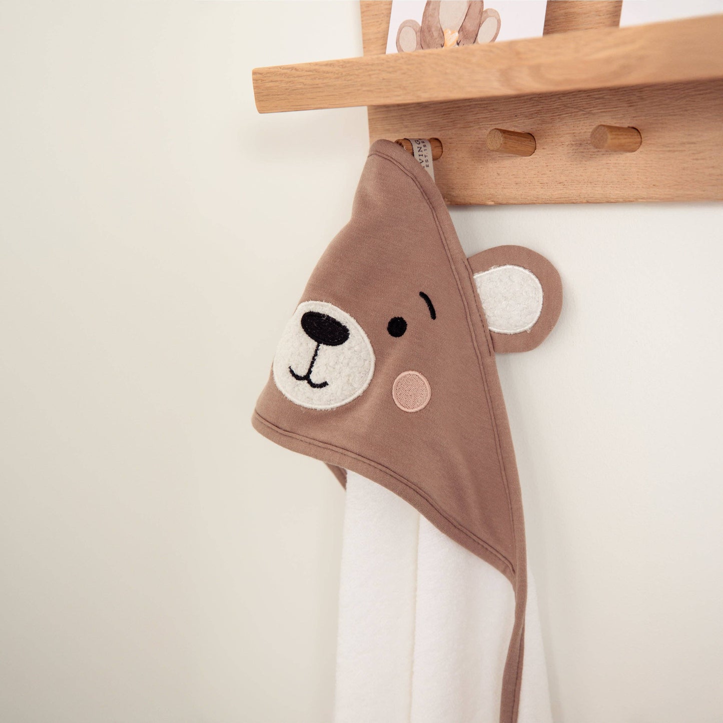 Living Textiles - Hooded Towel - Cuddly Bear