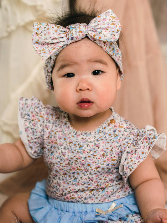 Fleur Harris - 'Forget-me-nots' Daydreamer Headband - Snow
