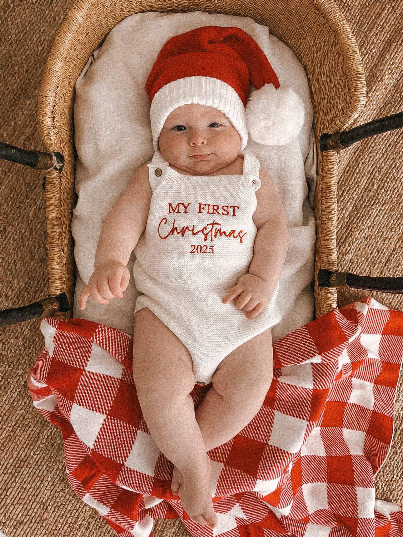 Petite + Co - CLASSIC ROMPER | MILK - MY FIRST CHRISTMAS 2025