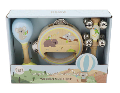 ToysLink - KoKo's Music Adventure Wooden Music 3pcs Set (Koala, rainbow)