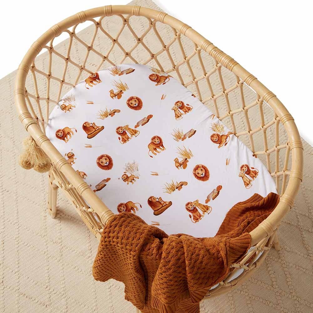 Snuggle Hunny - Lion Bassinet Sheet / Change Pad Cover