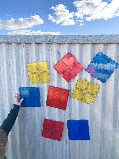 Learn and Grow Toys - Learn & Grow Magnetic Tiles - Large Square Pack (8 Piece)