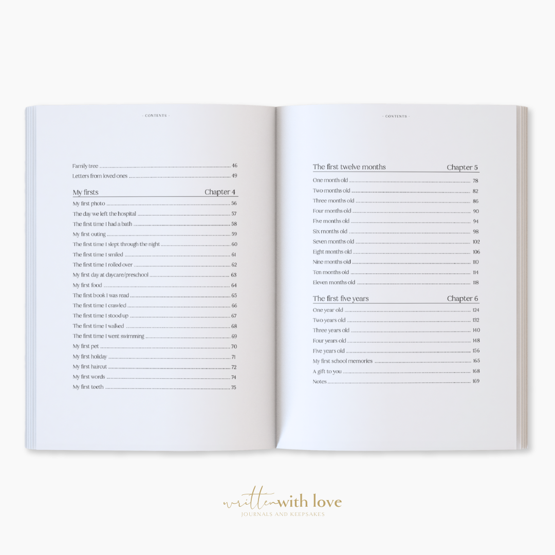 Written With Love - Baby Memory Book with Keepsake Box - Peony Pink