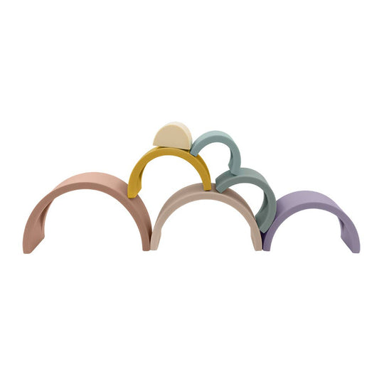 Living Textiles - Silicone Rainbow Puzzle - Rose