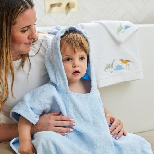 Jiggle & Giggle - Sunshine Blue Hooded Poncho