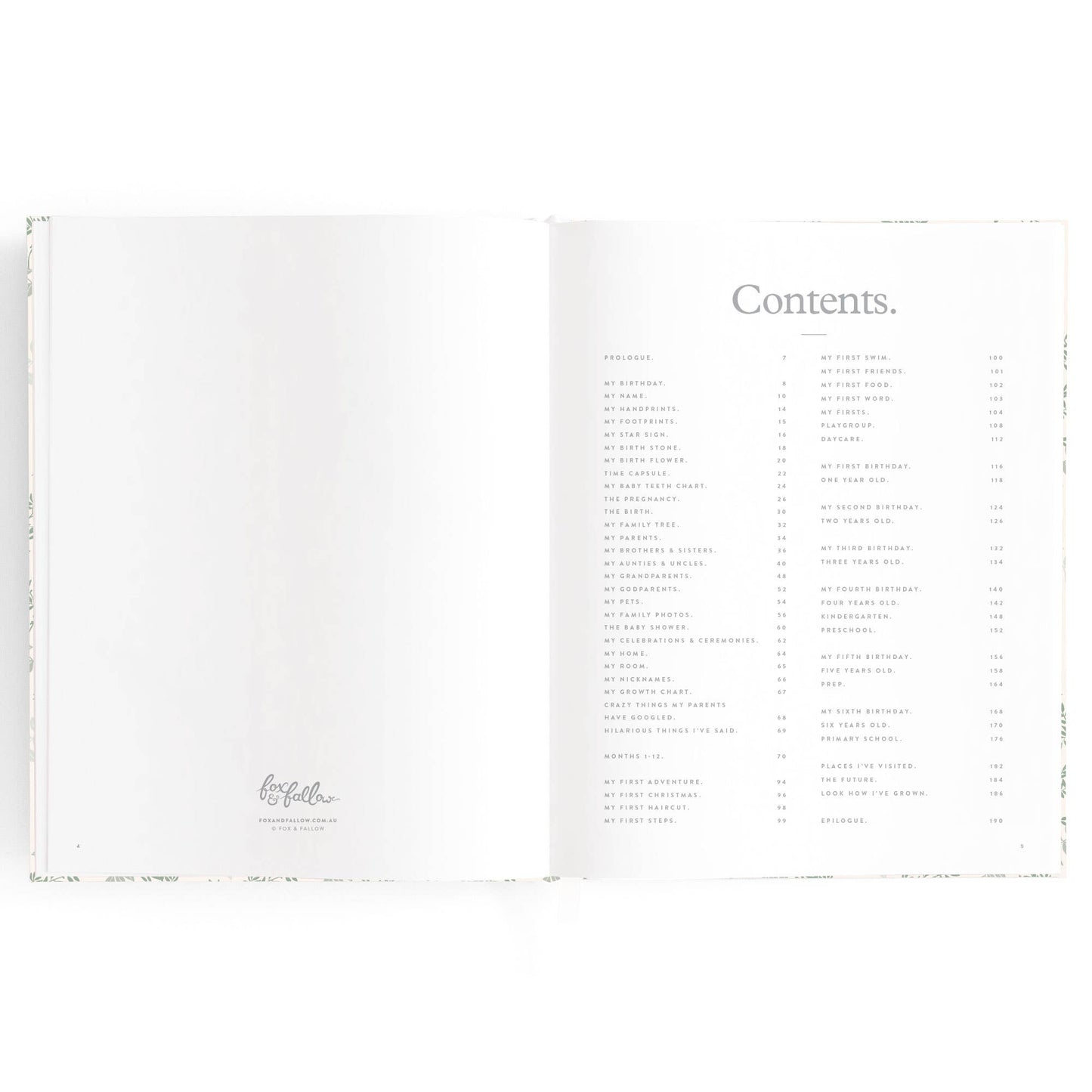 Fox & Fallow - Baby Book Cypress