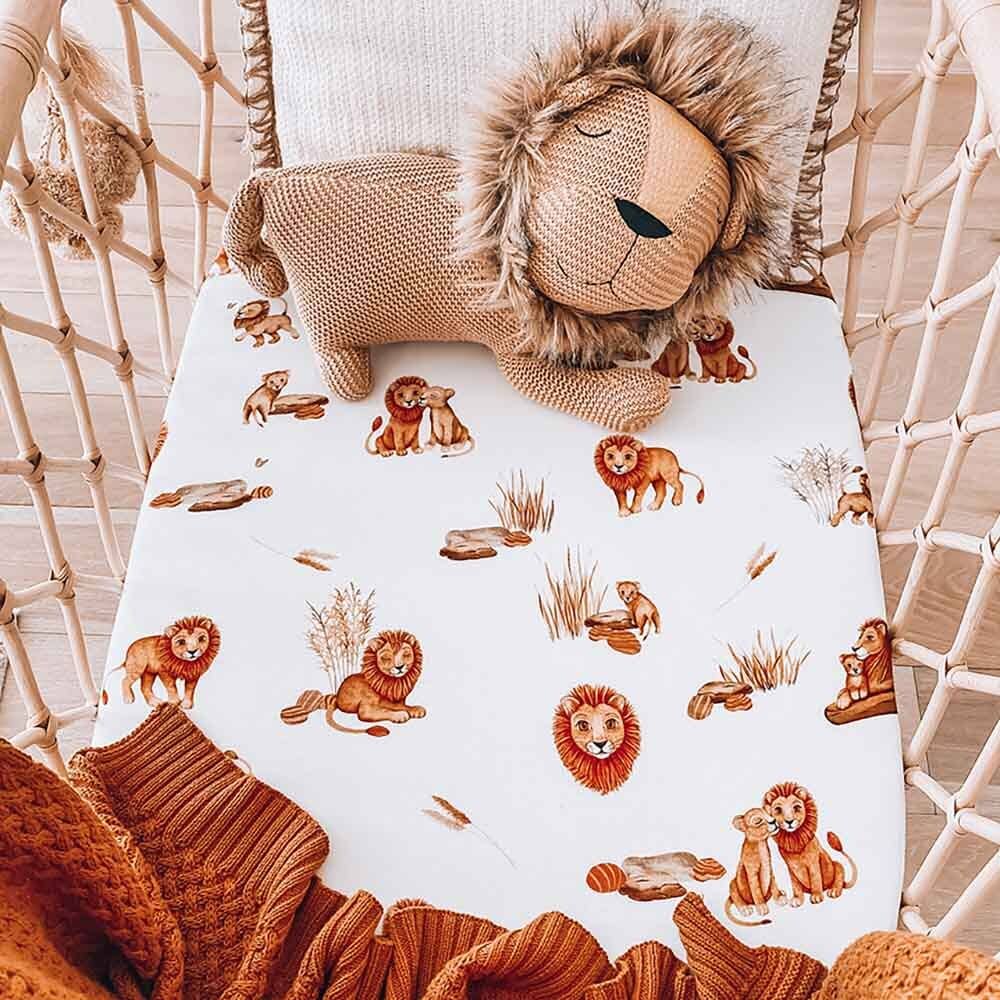 Snuggle Hunny - Lion Bassinet Sheet / Change Pad Cover