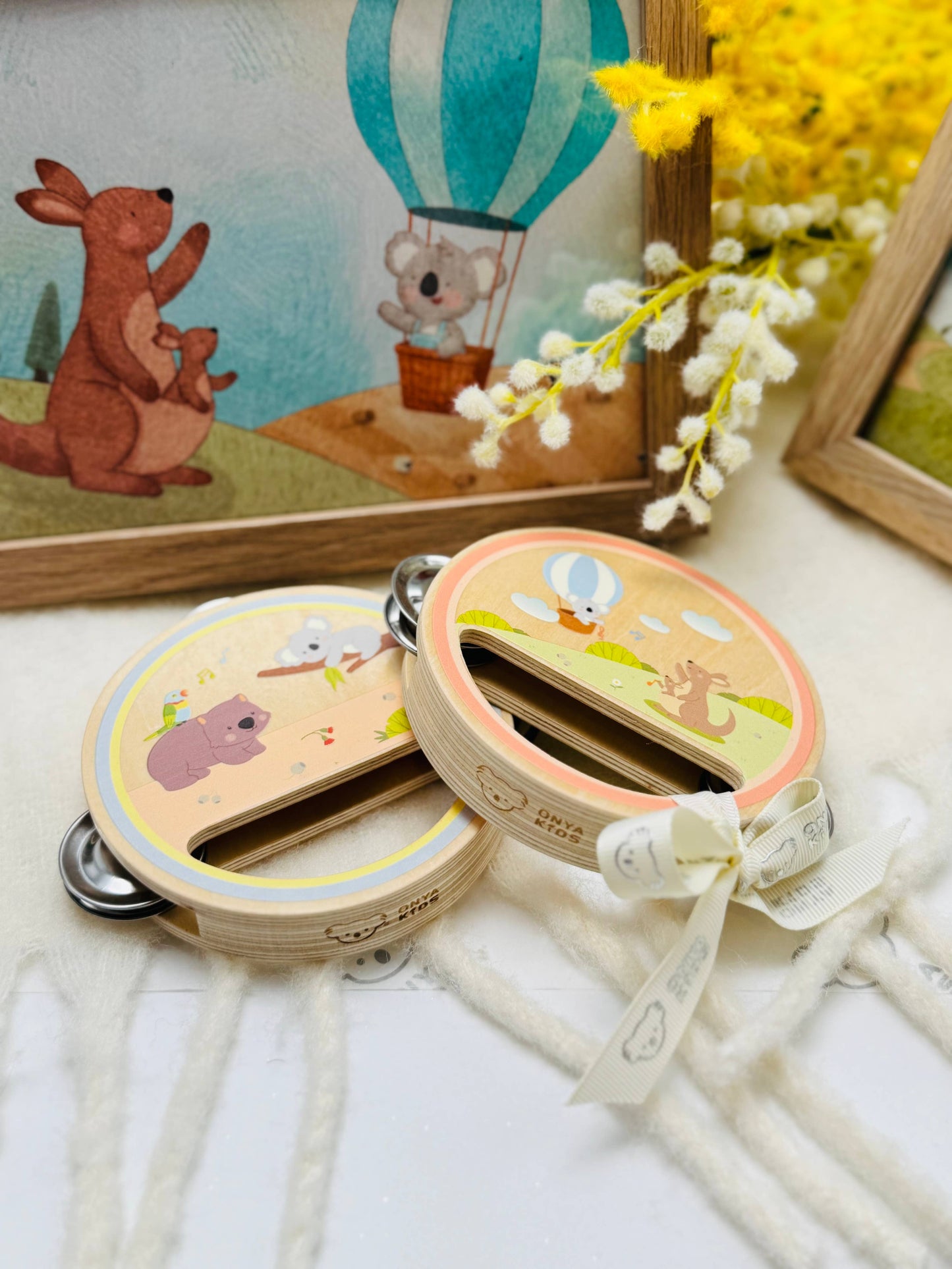 ToysLink - KoKo's Music Adventure Wooden Tambourines