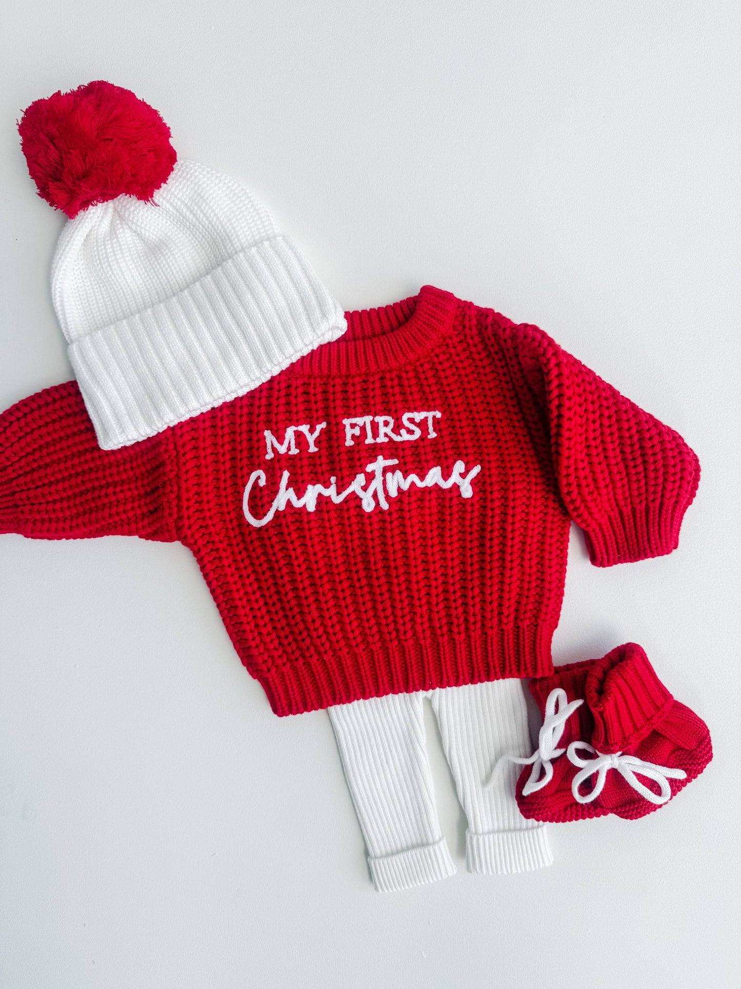 Petite + Co - CHRISTMAS BOOTIES | RED