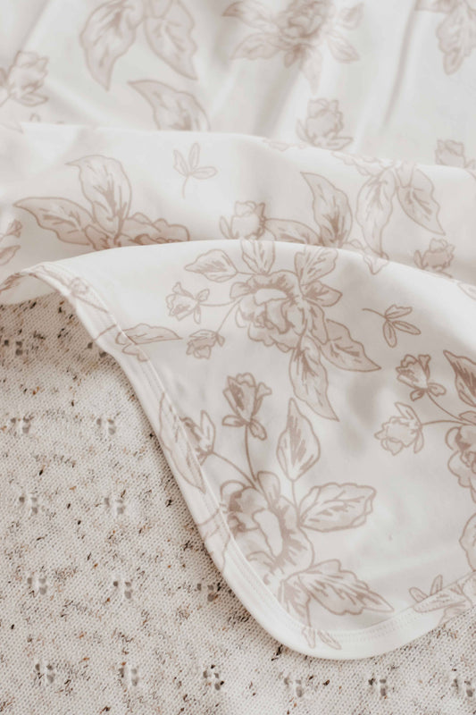 Bencer & Hazelnut - Jersey Swaddle  - Rose