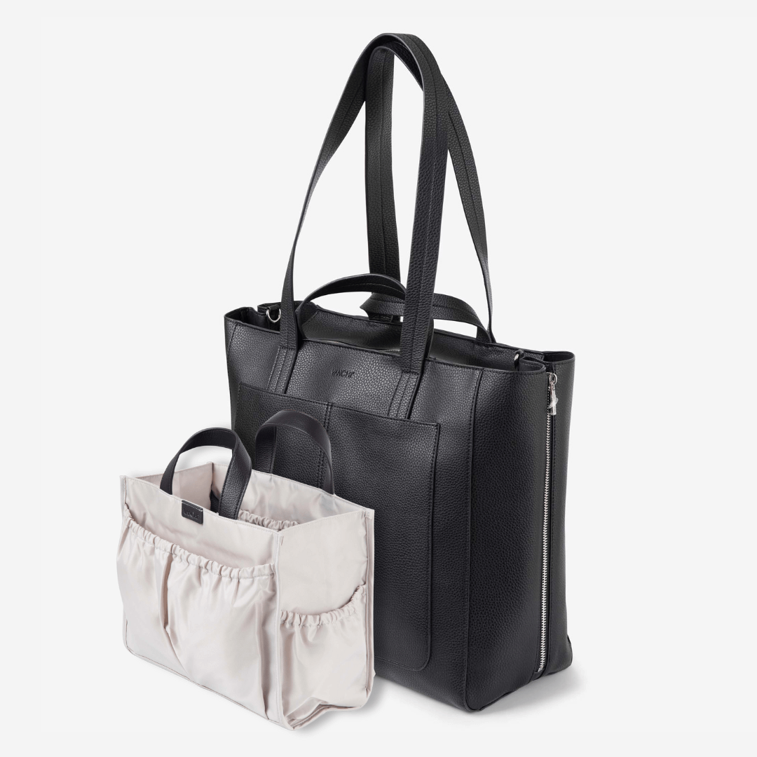 NEW! Ida Tote + Organiser (Vegan) Black