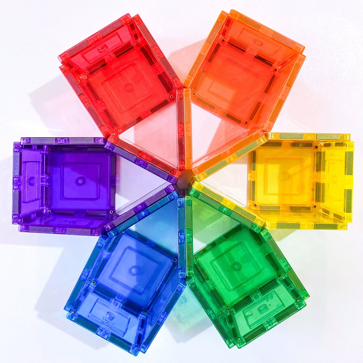 Learn and Grow Toys - Learn & Grow Magnetic Tiles - Small Square Pack (36 piece)