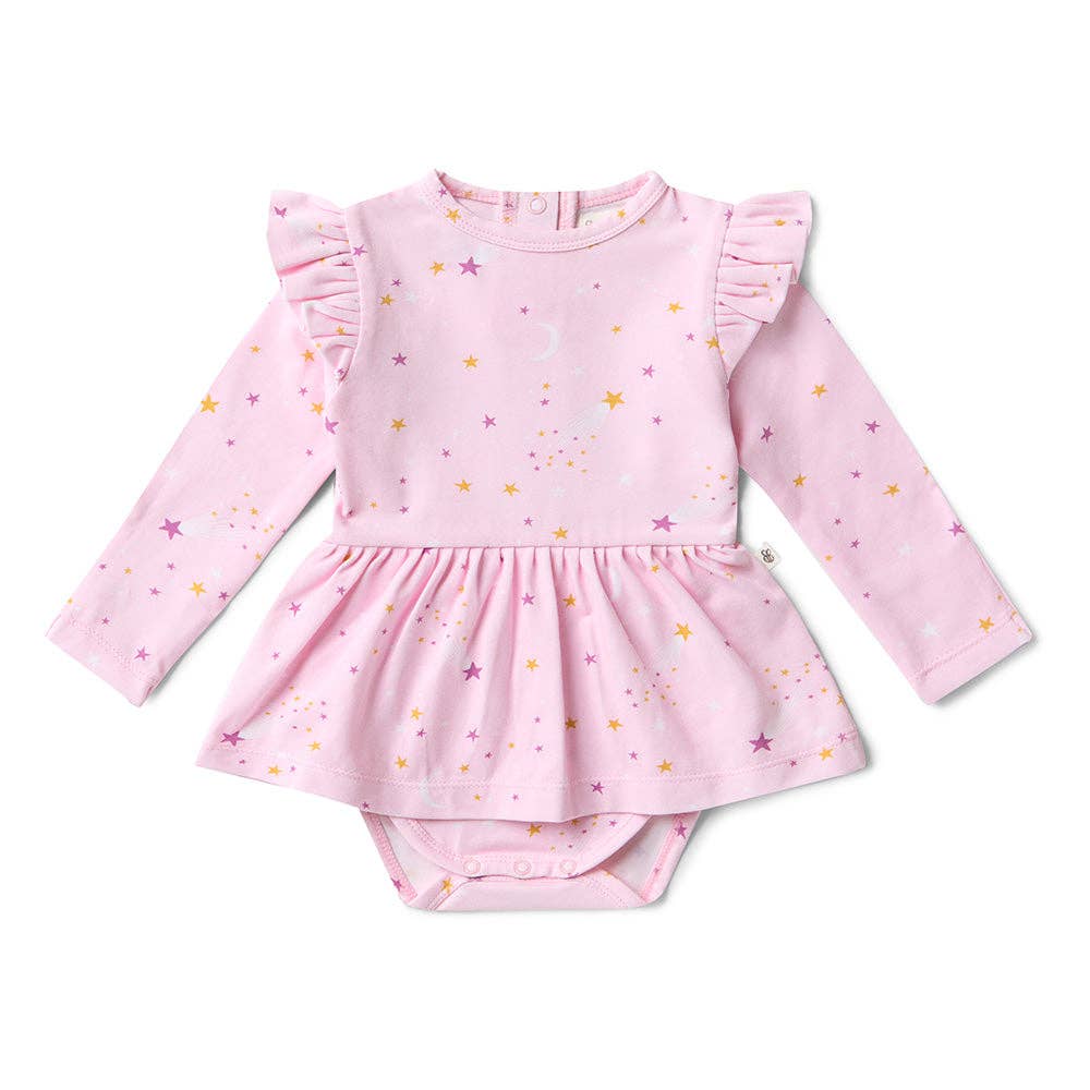 Snuggle Hunny - Twinkle Long Sleeve Organic Dress