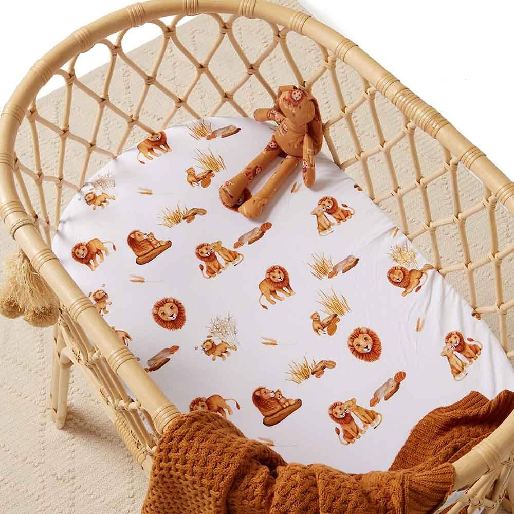 Snuggle Hunny - Lion Bassinet Sheet / Change Pad Cover