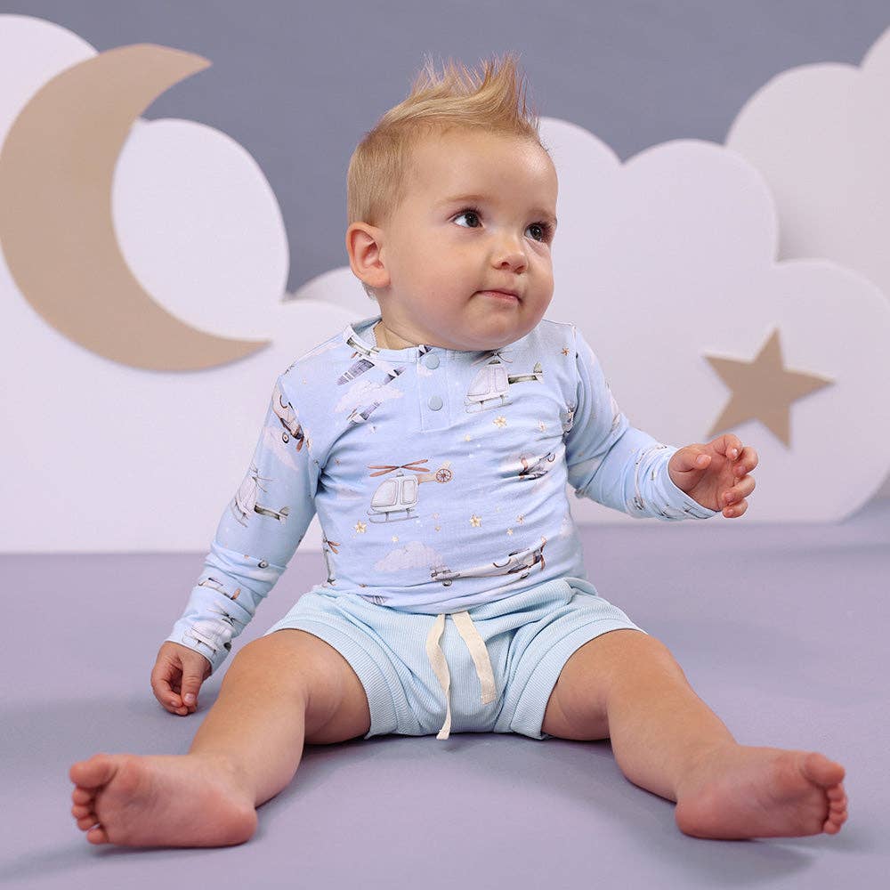 Snuggle Hunny - Taking Flight Long Sleeve Organic Bodysuit