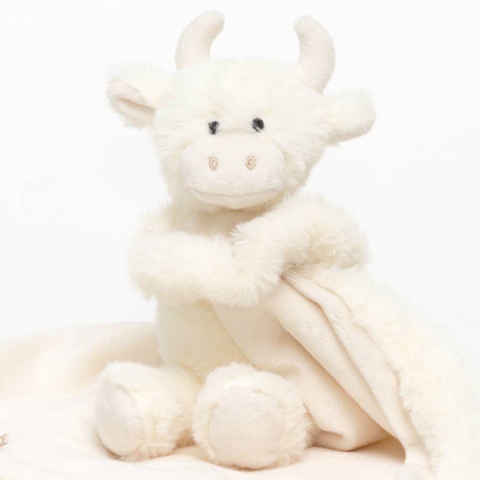 Highland Cow Soft Toy Baby Soother Cream 29CM X 29CM