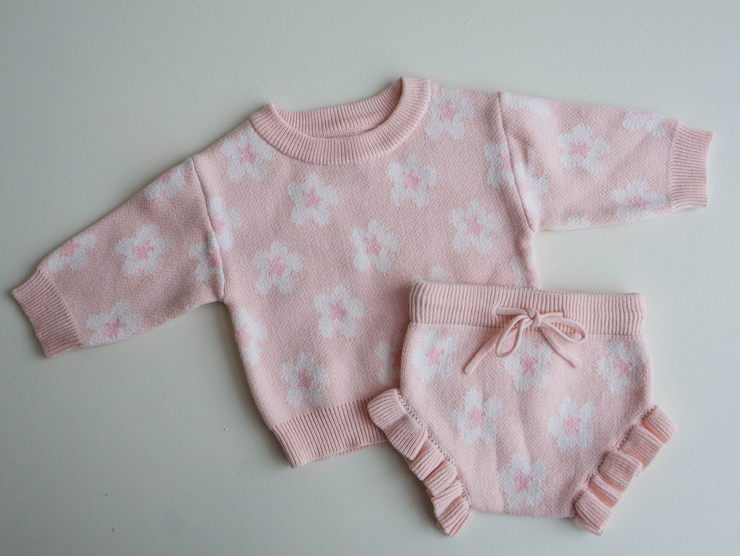 Petite + Co - FLORAL BLOOMERS | BABY PINK