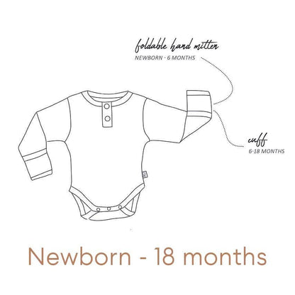 Australiana Long Sleeve Organic Bodysuit
