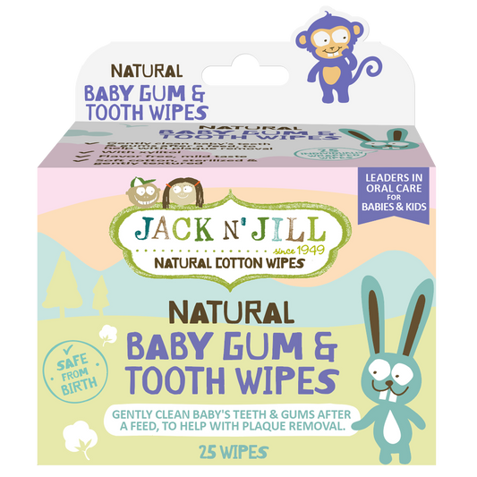 Jack N' Jill Kids - Natural Baby Gum & Tooth Wipes - 25 Pack