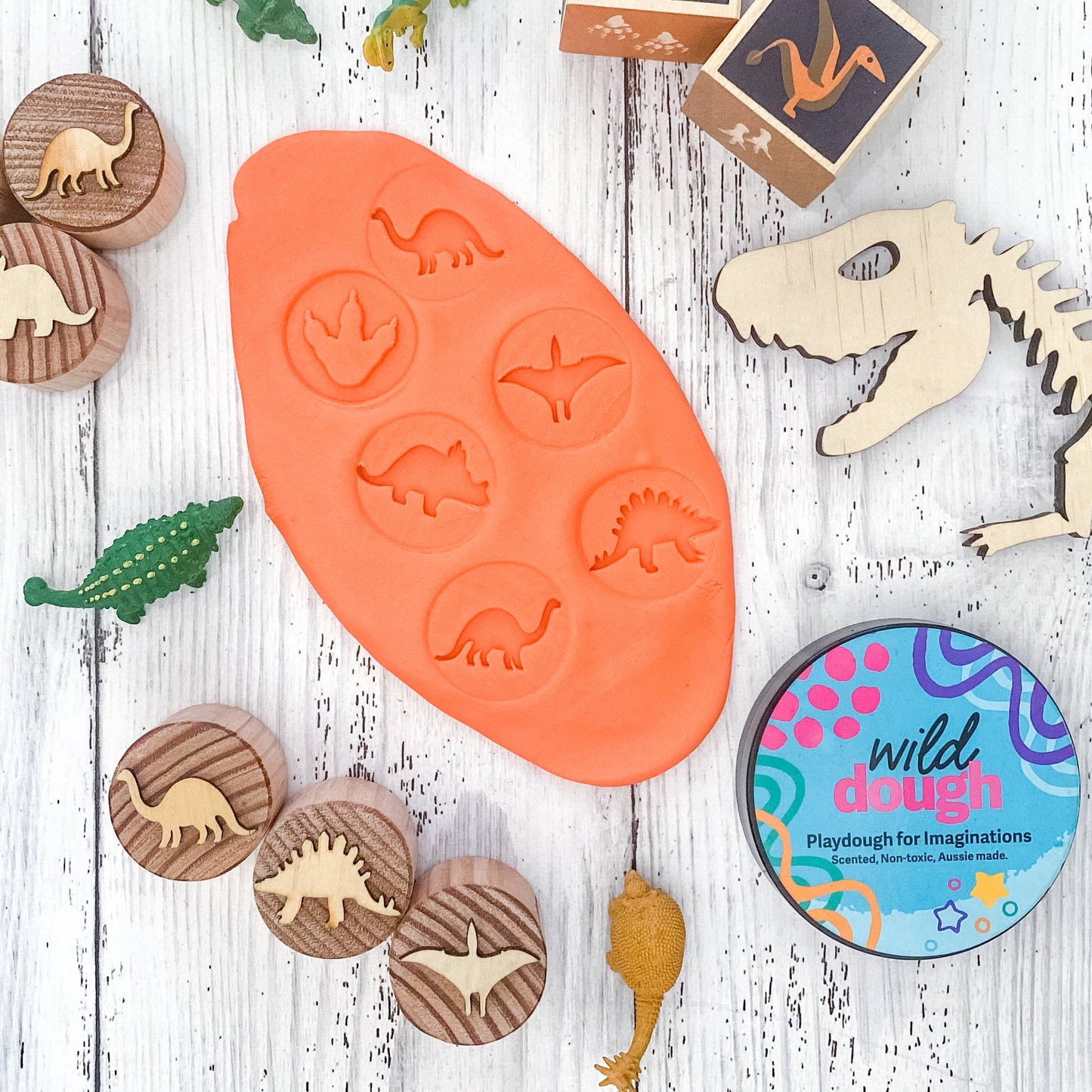Wild Dough Playdough - Sunset Orange Playdough (w/s)
