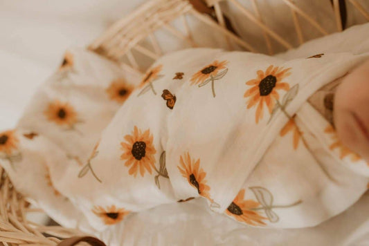 Sunflower Muslin Wrap