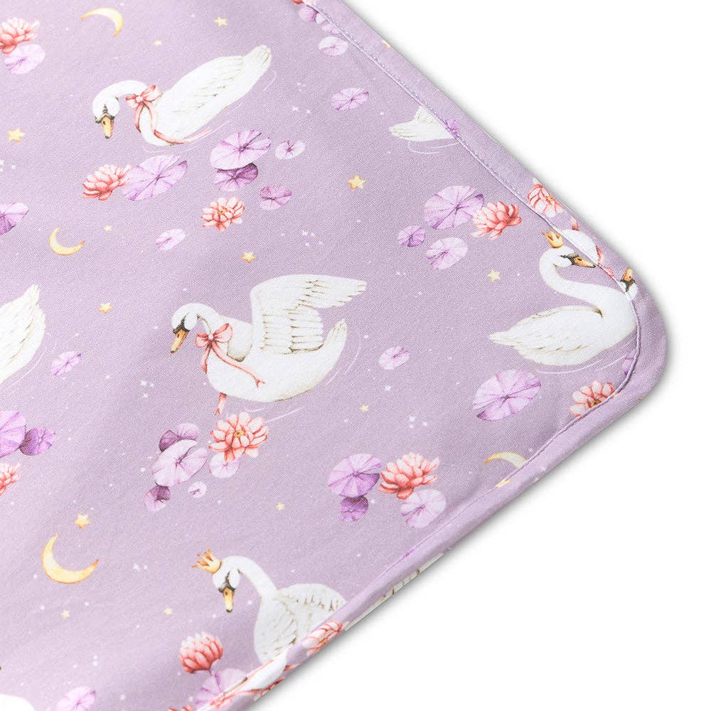 Snuggle Hunny - Swan Lake Organic Hooded Baby Towel