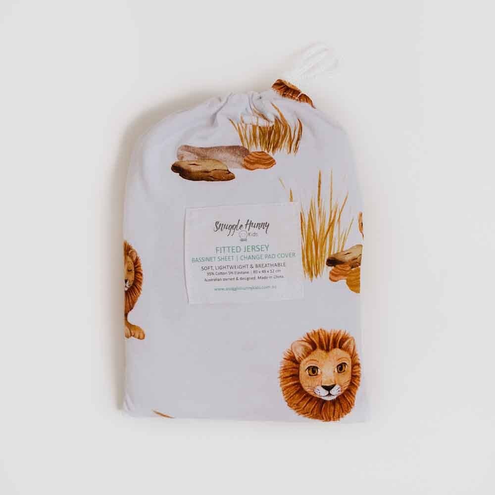 Snuggle Hunny - Lion Bassinet Sheet / Change Pad Cover