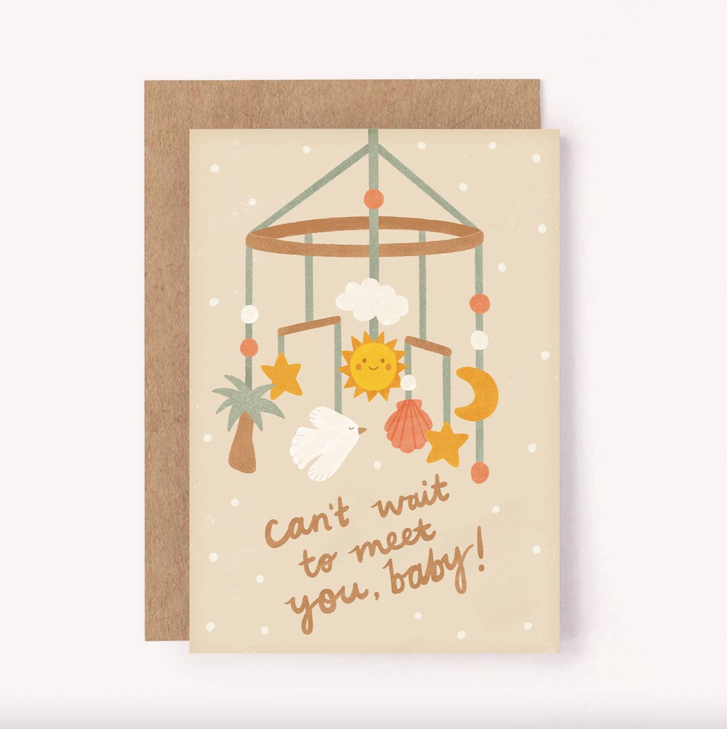Lauren Sissons Studio - Can't Wait to Meet You Baby Card - New Baby | Baby Shower