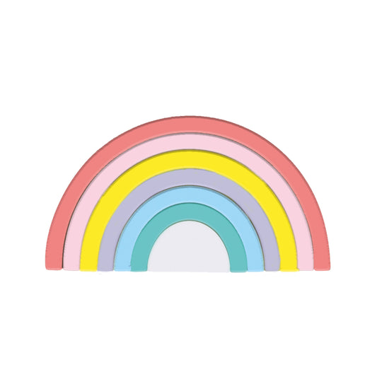 Living Textiles - Silicone Rainbow Puzzle - Sorbet