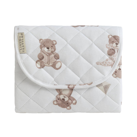 Living Textiles - Foldable Waterproof Travel Change Mat - Cuddly Bear