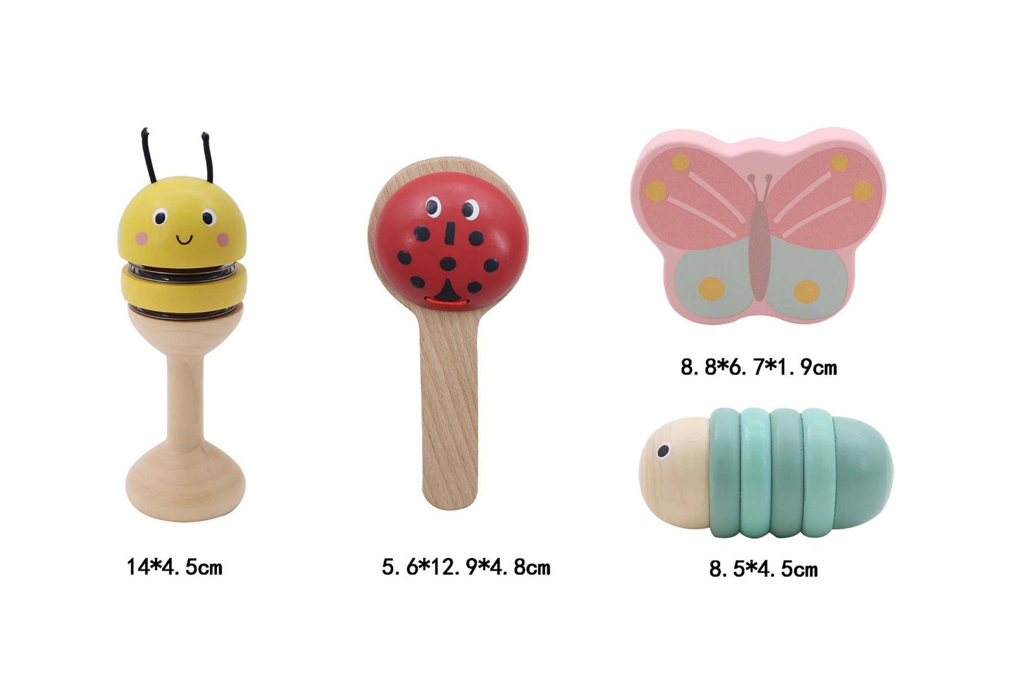 ToysLink - Wooden Happy Spring Animals Musical Instruments Set