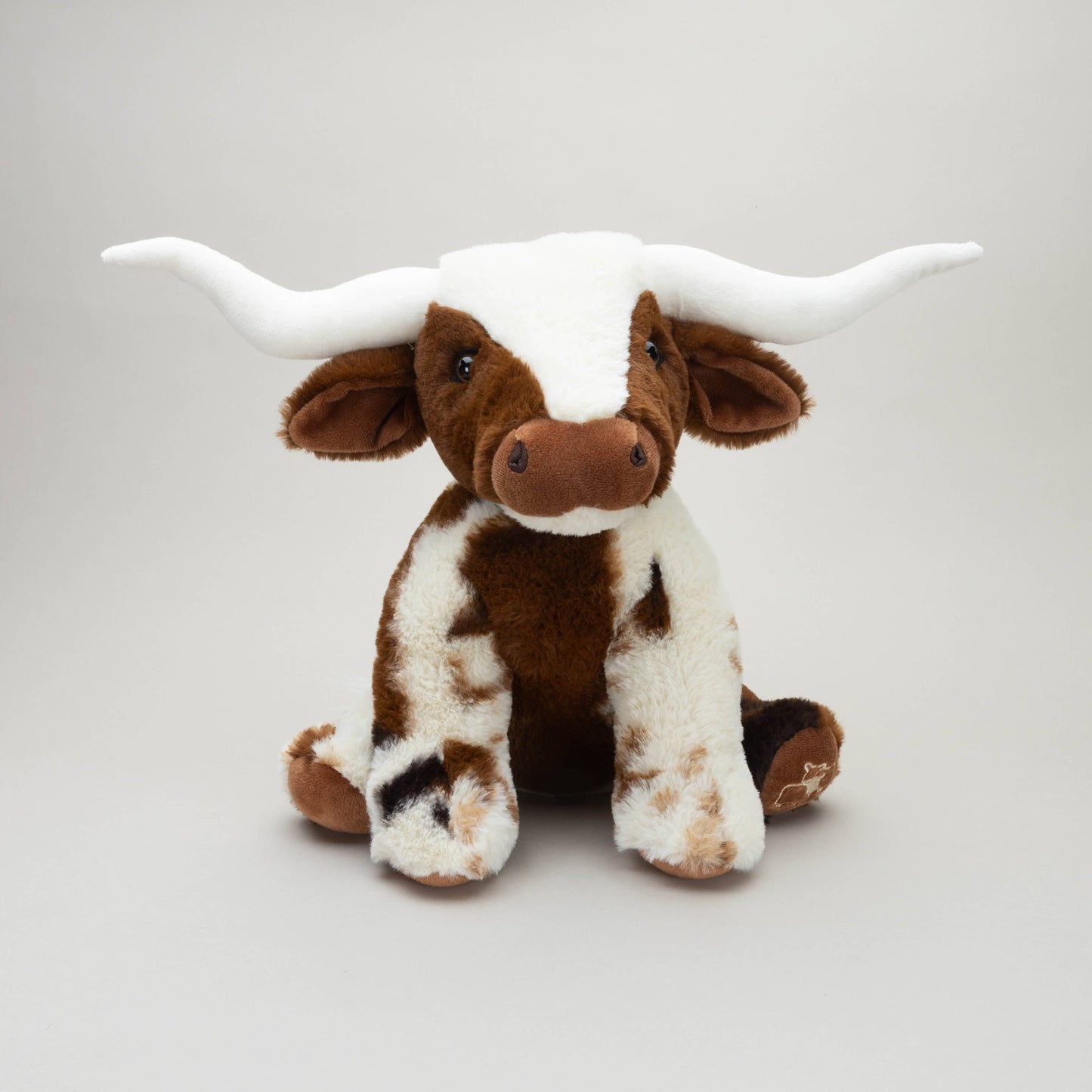 Texas Longhorn Highland Cream Large Brown Cow Soft Toy -30cm