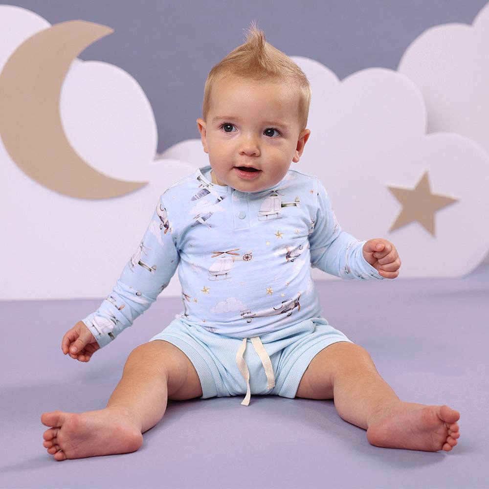 Snuggle Hunny - Taking Flight Long Sleeve Organic Bodysuit