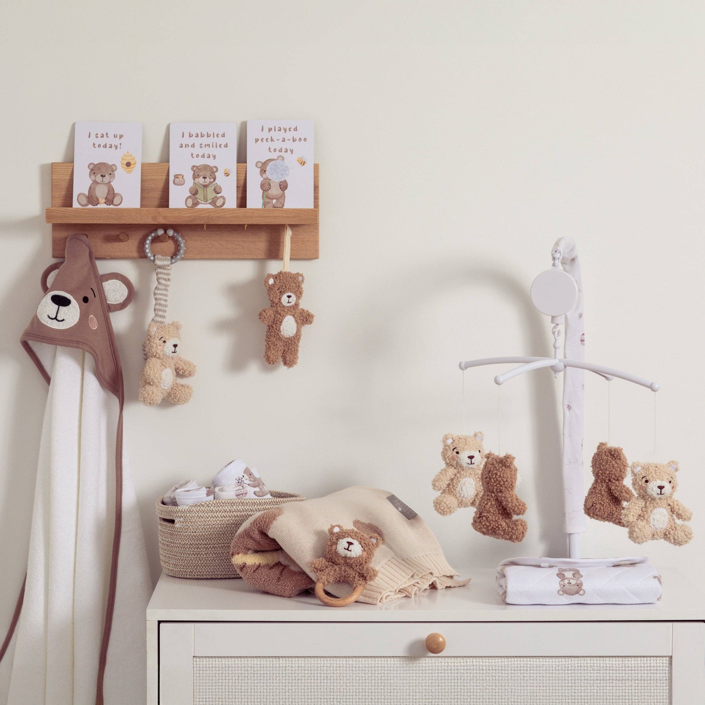 Living Textiles - Musical Mobile Set - Cuddly Bear
