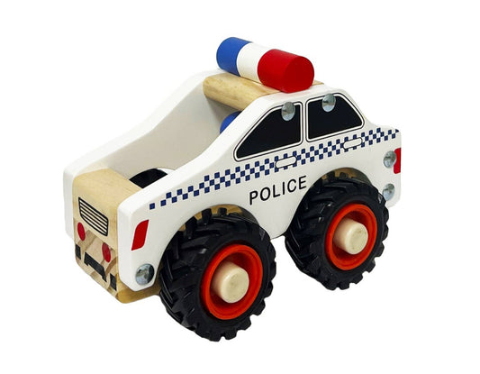 ToysLink - Wooden Police Car