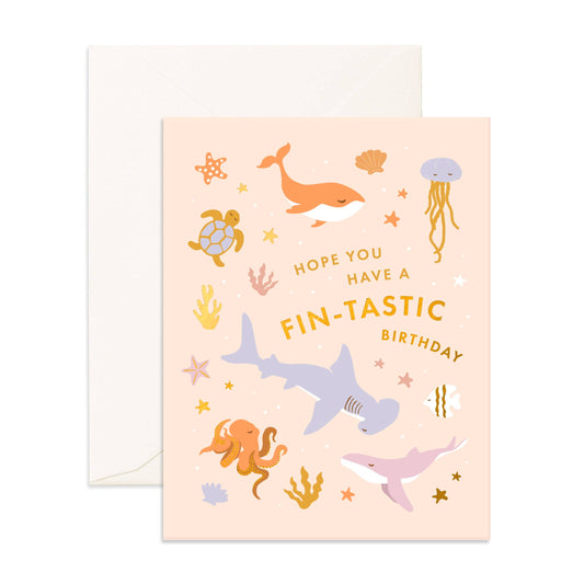Fox & Fallow - Fin-tastic Birthday Greeting Card