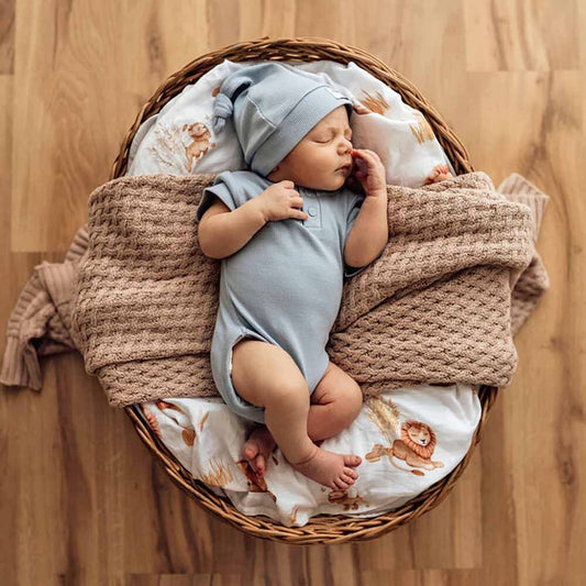 Snuggle Hunny - Zen Ribbed Organic Knotted Beanie