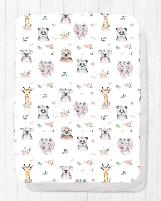 Floral Animal Blanket