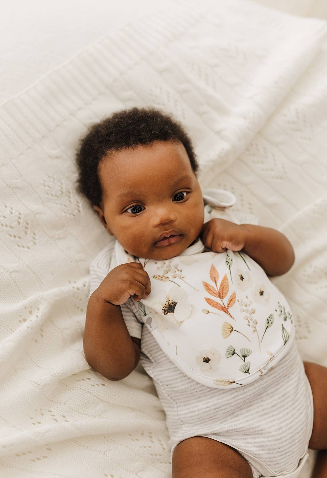 Emotion & Kids - Boho Floral Organic Cotton Bib