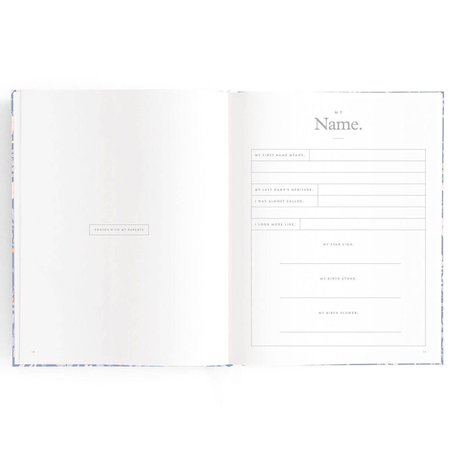 Fox & Fallow - Baby Book Forest Friends Cornflower