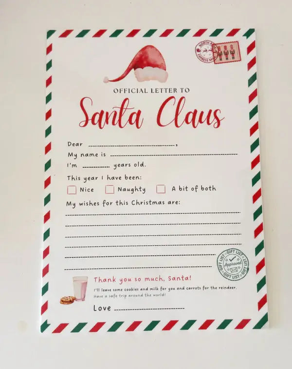 Timber Tinkers - Reuseable Santa Letter