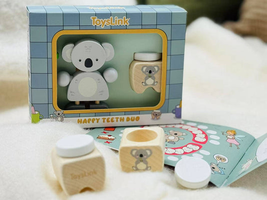 ToysLink - Wooden Happy Teeth Duo with Story Book-Koala