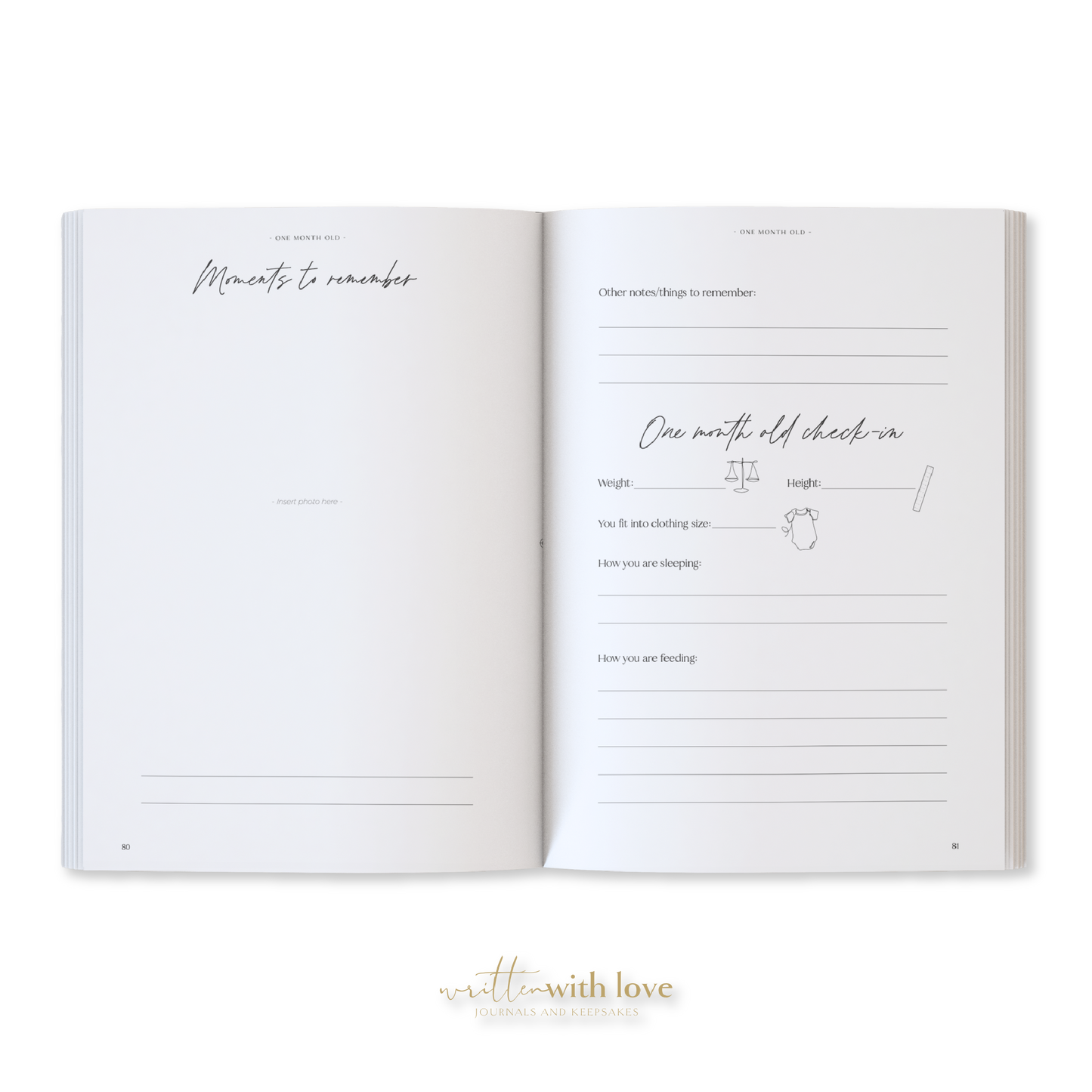 Written With Love - Baby Memory Book - Pregnancy to 5 Years - Sage Green - Boxed