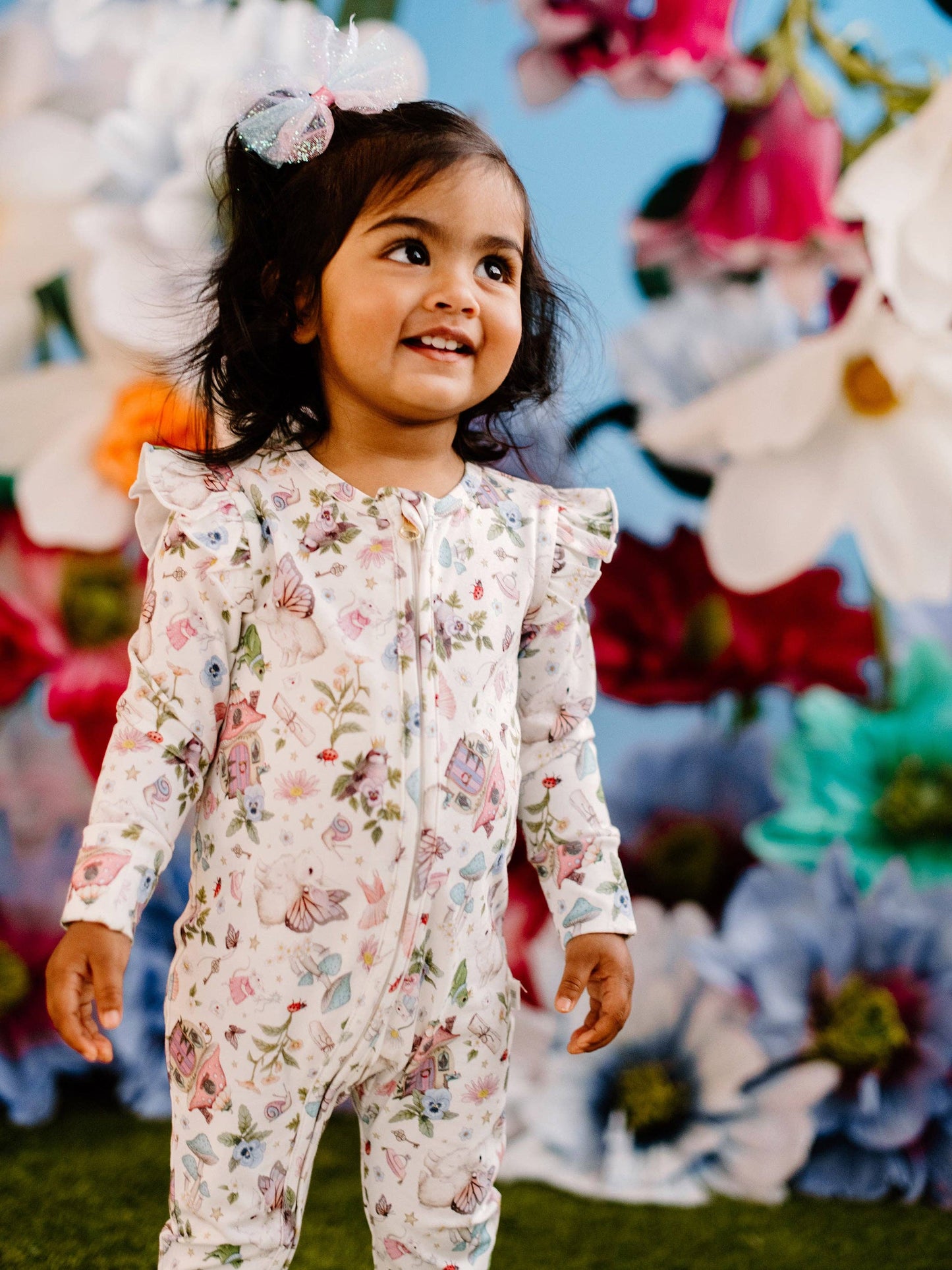 Fleur Harris - 'Mini Fairyland' Precious Frill Coverall Onesie
